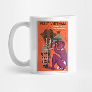 Vintage Travel Art Visit Vietnam Mug